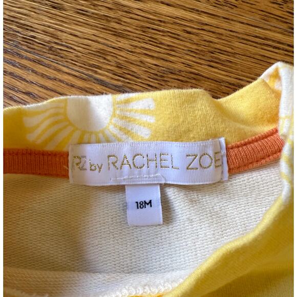 Rachel Zoe Girls' Yellow Sun Sweat Set Size 18 Months - Picture 5 of 6
